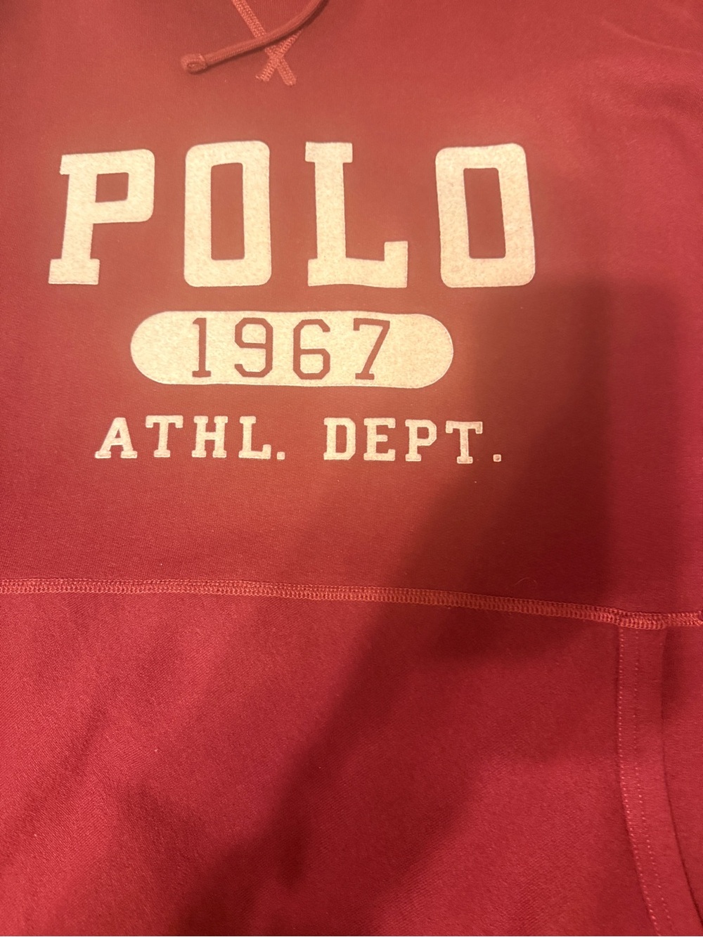 Polo by Ralph Lauren 1967 Athl. Dept. Men's Polo Hoodie - Red XXL
